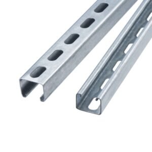 Canal Strut ranurado dimensiones 42x42x1.5mm longitud 2.4m galvanizado