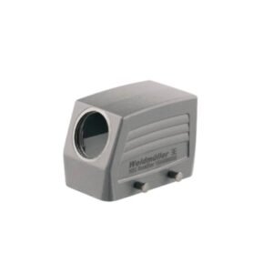 Carcasa para conector multipolo de metal con salida lateral 10 polos IP65