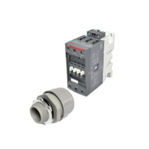 Contactor 53A AC3/100A AC1 690V 3P 100-250VAC/DC + Conector recto LT no metálico 3/4¨