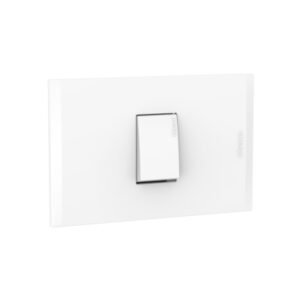 Interruptor simple 10A 250V 3 vías blanco c/placa blanco