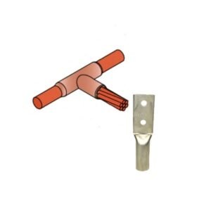 Molde tipo T (TA) cable-cable 120mm2-120mm2 + Terminal comp. barril largo CU/ES.400mm2 2h 1/2" 35kV