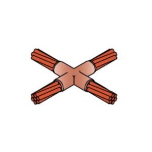 Molde tipo X (XA) cable-cable 120mm2-120mm2
