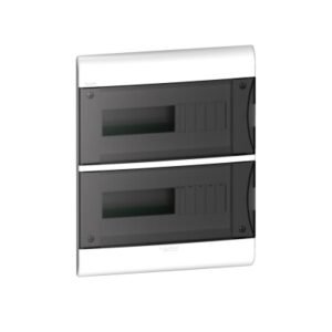 Tablero para empotrar de termoplástico 24DIN 382X310X102mm con puerta
