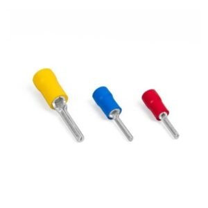Terminal pin aislado 16-22AWG rojo x100und