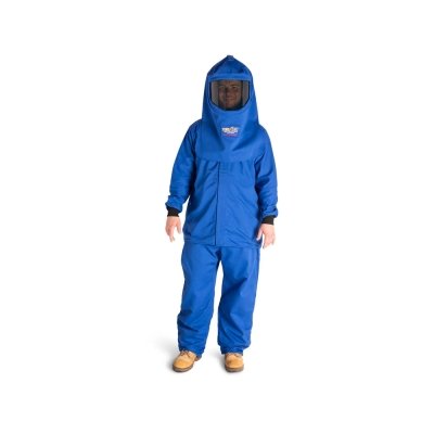 Traje anti arco flash 25cal/cm2 (categoria 3) inherente talla L azul